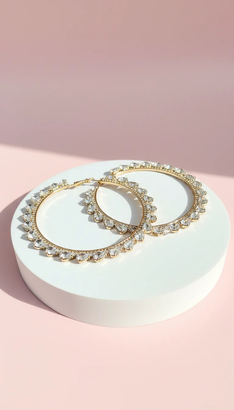 Crystal Hoops
