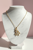 Unicorn Crystal Pendant Necklace Gold