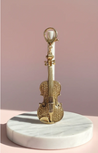 Violin Crystal Key Ring & Bag Charm
