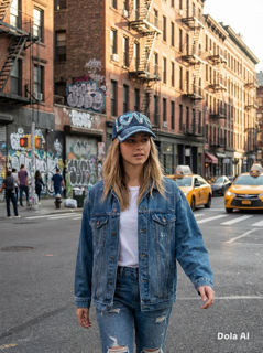 Denim Jewelled Baseball Cap Dark Denim Love